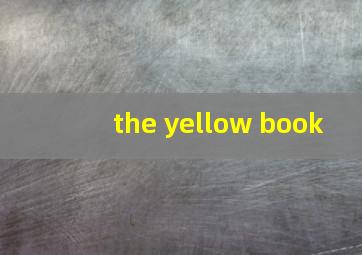 the yellow book